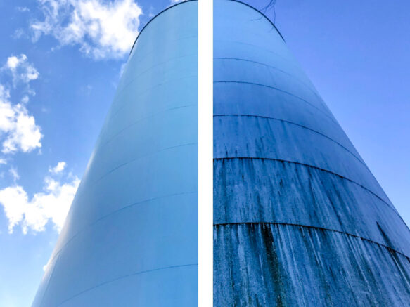 Akron Ohio industrial pressure washing municipal water tower